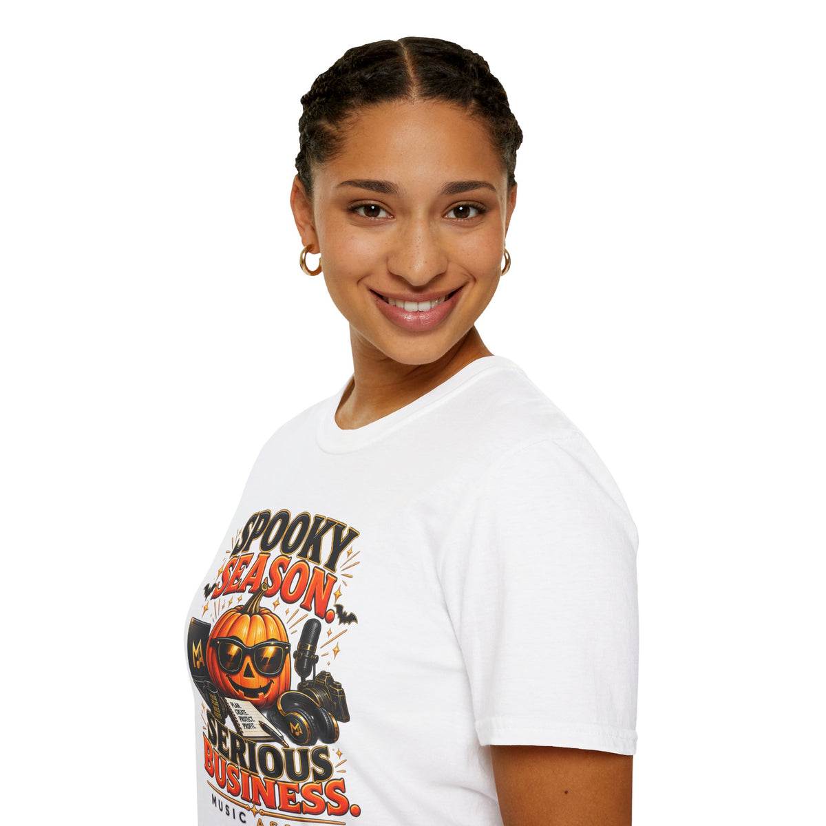 Spooky Season. Serious Business.™ — Music Assets Halloween T-Shirt