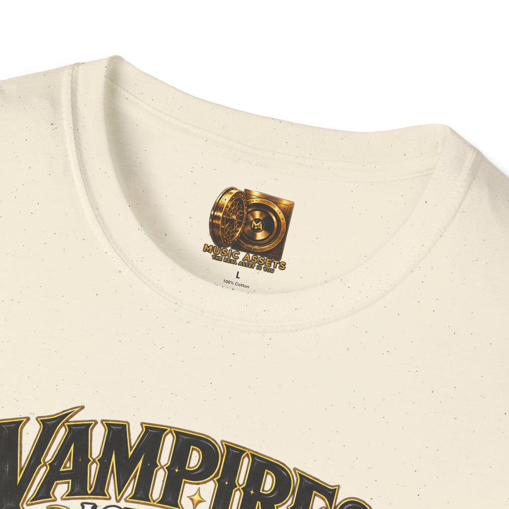 Vampires Love Your Assets™ — Halloween Music Industry T-Shirt