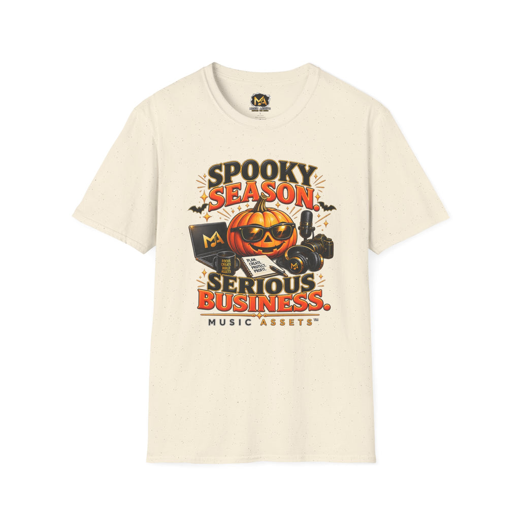 Spooky Season. Serious Business.™ — Music Assets Halloween T-Shirt